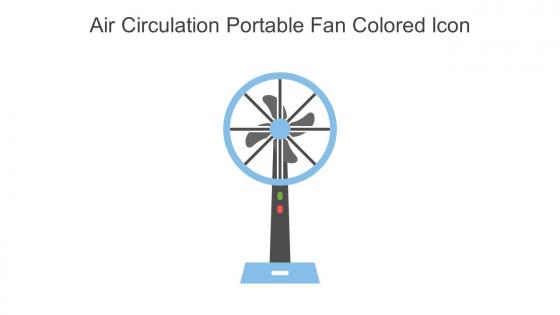 Air Circulation Portable Fan Colored Icon In Powerpoint Pptx Png And Editable Eps Format