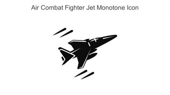 Air Combat Fighter Jet Monotone Icon In Powerpoint Pptx Png And Editable Eps Format