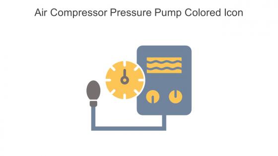Air Compressor Pressure Pump Colored Icon In Powerpoint Pptx Png And Editable Eps Format