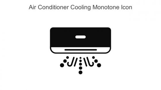Air Conditioner Cooling Monotone Icon In Powerpoint Pptx Png And Editable Eps Format