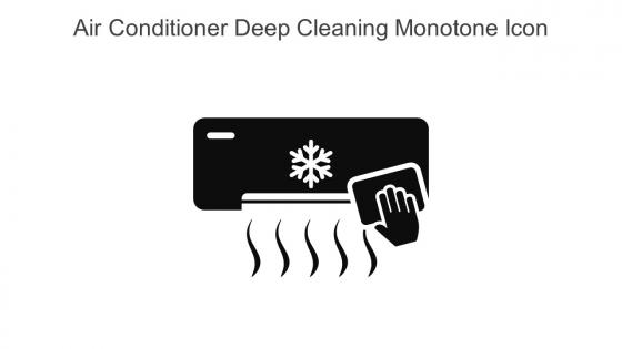 Air Conditioner Deep Cleaning Monotone Icon In Powerpoint Pptx Png And Editable Eps Format