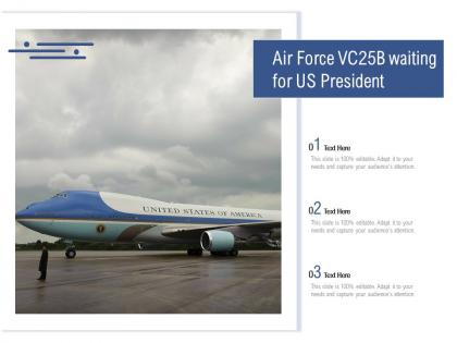 Air force vc25b waiting for us president