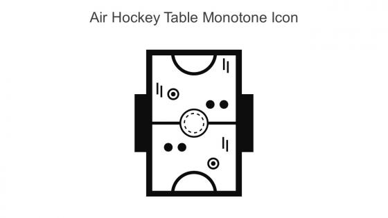 Air Hockey Table Monotone Icon In Powerpoint Pptx Png And Editable Eps Format