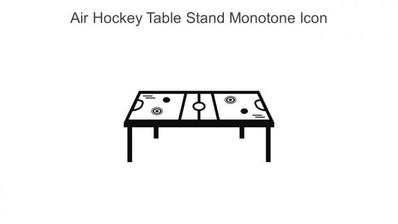 Air Hockey Table Stand Monotone Icon In Powerpoint Pptx Png And Editable Eps Format