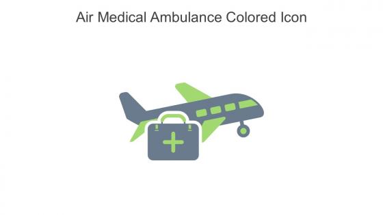Air Medical Ambulance Colored Icon In Powerpoint Pptx Png And Editable Eps Format