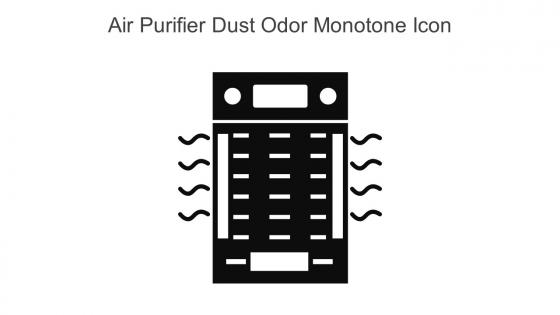 Air Purifier Dust Odor Monotone Icon In Powerpoint Pptx Png And Editable Eps Format