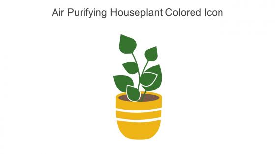 Air Purifying Houseplant Colored Icon In Powerpoint Pptx Png And Editable Eps Format