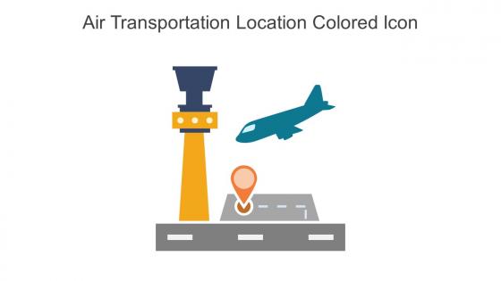 Air Transportation Location Colored Icon In Powerpoint Pptx Png And Editable Eps Format