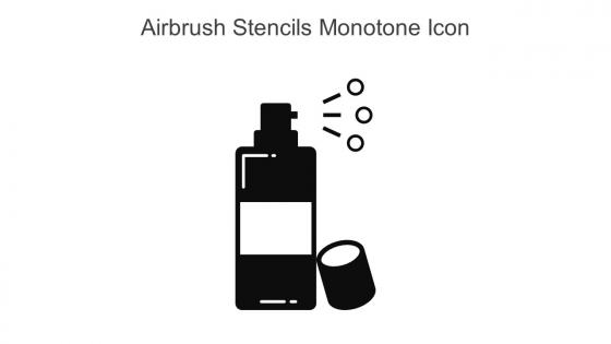 Airbrush Stencils Monotone Icon In Powerpoint Pptx Png And Editable Eps Format