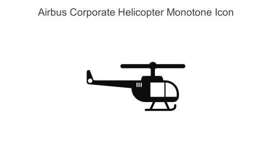 Airbus Corporate Helicopter Monotone Icon In Powerpoint Pptx Png And Editable Eps Format