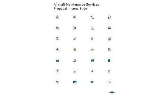 Aircraft Maintenance Services Proposal Icons Slide One Pager Sample Example Document