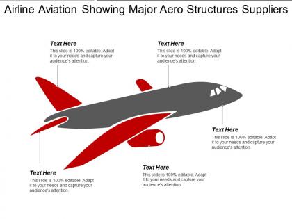 Airline aviation showing major aero structures suppliers