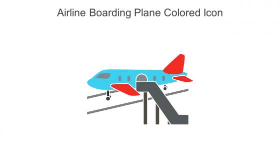 Airline Boarding Plane Colored Icon In Powerpoint Pptx Png And Editable Eps Format