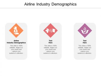 Airline industry demographics ppt powerpoint presentation infographic template slide download cpb
