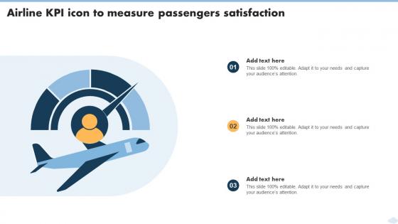 Airline KPI Icon To Measure Passengers Satisfaction
