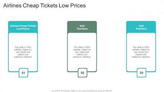 Airlines Cheap Tickets Low Prices In Powerpoint And Google Slides Cpb