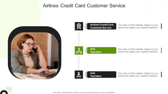 Airlines Credit Card Customer Service In Powerpoint And Google Slides Cpb