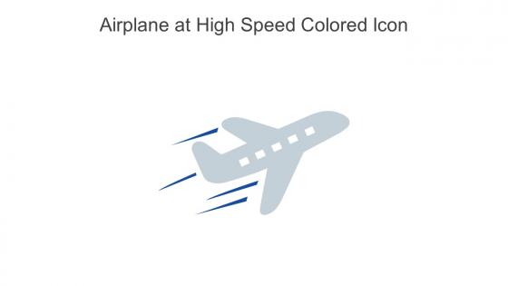 Airplane At High Speed Colored Icon In Powerpoint Pptx Png And Editable Eps Format