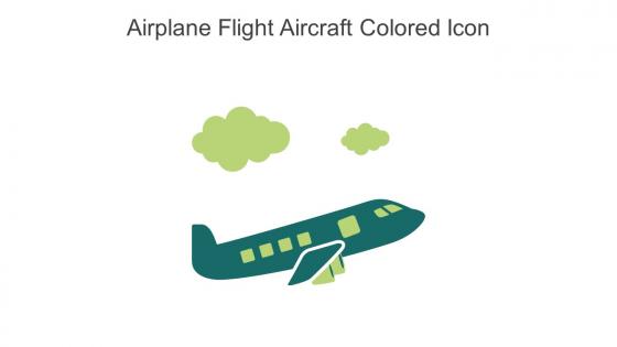 Airplane Flight Aircraft Colored Icon In Powerpoint Pptx Png And Editable Eps Format