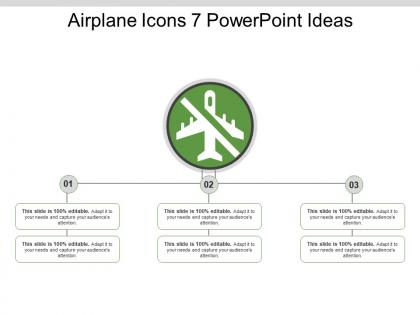 Airplane icons 7 powerpoint ideas