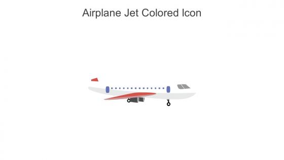 Airplane Jet Colored Icon In Powerpoint Pptx Png And Editable Eps Format