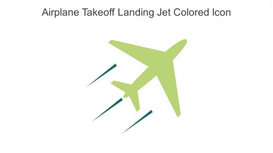 Airplane Takeoff Landing Jet Colored Icon In Powerpoint Pptx Png And Editable Eps Format