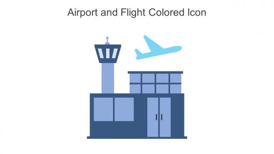 Airport And Flight Colored Icon In Powerpoint Pptx Png And Editable Eps Format