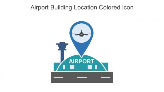 Airport Building Location Colored Icon In Powerpoint Pptx Png And Editable Eps Format