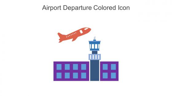 Airport Departure Colored Icon In Powerpoint Pptx Png And Editable Eps Format