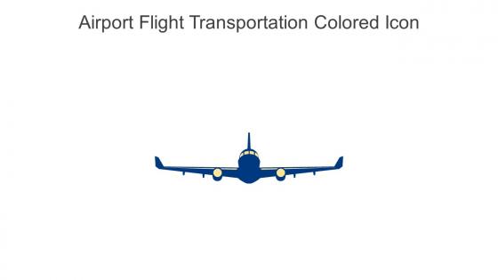 Airport Flight Transportation Colored Icon In Powerpoint Pptx Png And Editable Eps Format