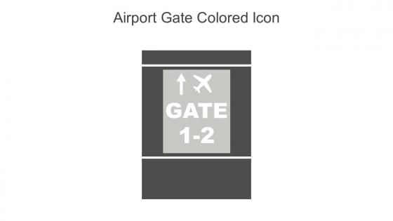 Airport Gate Colored Icon In Powerpoint Pptx Png And Editable Eps Format
