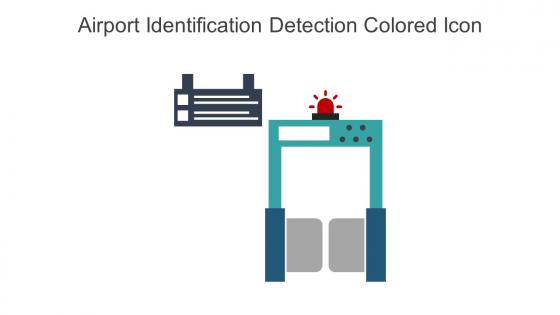 Airport Identification Detection Colored Icon In Powerpoint Pptx Png And Editable Eps Format