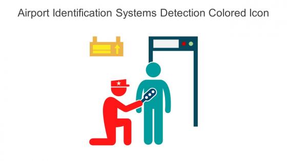 Airport Identification Systems Detection Colored Icon In Powerpoint Pptx Png And Editable Eps Format