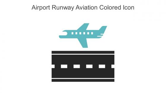 Airport Runway Aviation Colored Icon In Powerpoint Pptx Png And Editable Eps Format