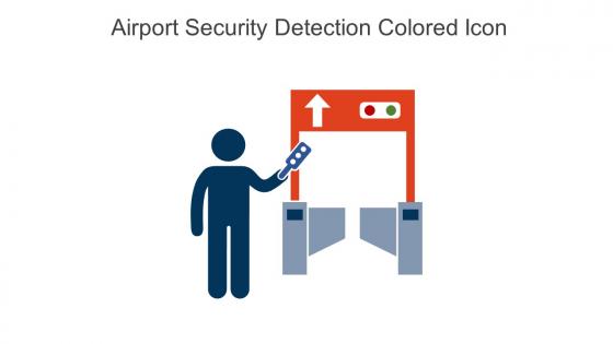 Airport Security Detection Colored Icon In Powerpoint Pptx Png And Editable Eps Format
