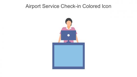 Airport Service Check In Colored Icon In Powerpoint Pptx Png And Editable Eps Format