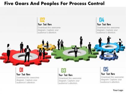 Al five gears and peoples for process control powerpoint templets