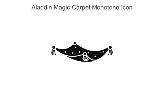 Aladdin Magic Carpet Monotone Icon In Powerpoint Pptx Png And Editable Eps Format