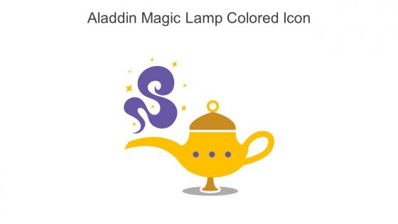 Aladdin Magic Lamp Colored Icon In Powerpoint Pptx Png And Editable Eps Format