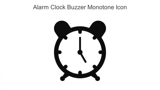 Alarm Clock Buzzer Monotone Icon In Powerpoint Pptx Png And Editable Eps Format