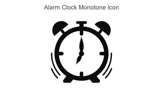 Alarm Clock Monotone Icon In Powerpoint Pptx Png And Editable Eps Format