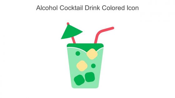 Alcohol Cocktail Drink Colored Icon In Powerpoint Pptx Png And Editable Eps Format