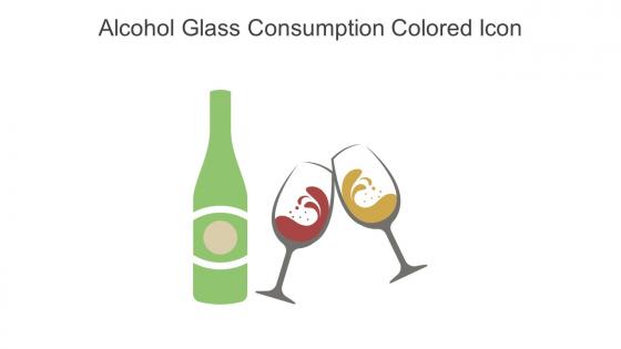 Alcohol Glass Consumption Colored Icon in powerpoint pptx png and editable eps format