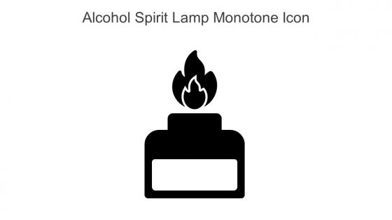 Alcohol Spirit Lamp Monotone Icon In Powerpoint Pptx Png And Editable Eps Format