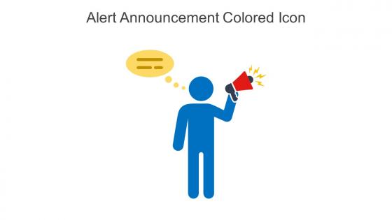 Alert Announcement Colored Icon In Powerpoint Pptx Png And Editable Eps Format