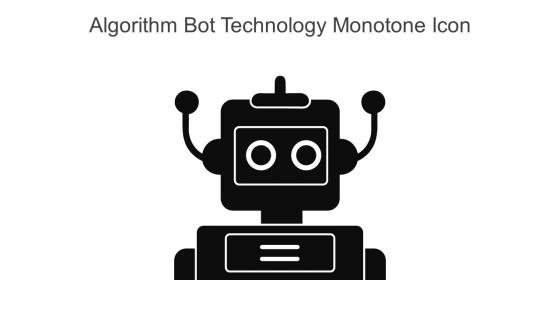 Algorithm Bot Technology Monotone Icon In Powerpoint Pptx Png And Editable Eps Format