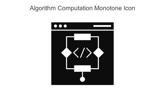 Algorithm Computation Monotone Icon In Powerpoint Pptx Png And Editable Eps Format