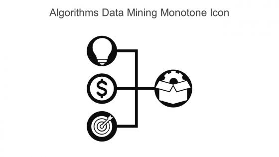 Algorithms Data Mining Monotone Icon In Powerpoint Pptx Png And Editable Eps Format