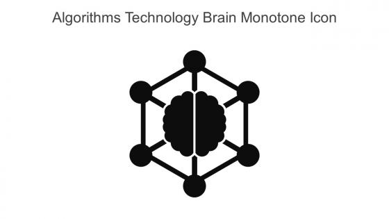 Algorithms Technology Brain Monotone Icon In Powerpoint Pptx Png And Editable Eps Format