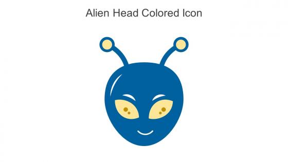 Alien Head Colored Icon In Powerpoint Pptx Png And Editable Eps Format